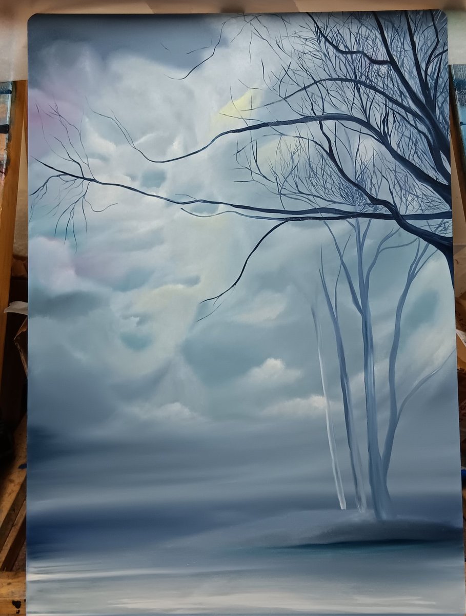 l5paintings's tweet photo. Works in.progress experimenting with oils on board. May well resin once dry https://t.co/iS3GD2yCpx