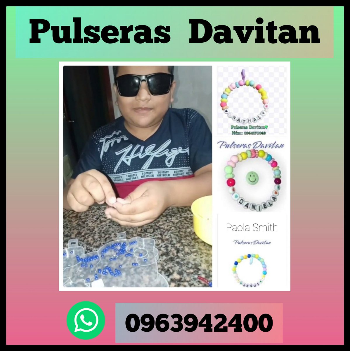 PaolaSmith2812's tweet photo. De los niños aprendemos todos los días ❤️💪🏽🎗su fortaleza y ahinco son inspiración 🙏🏽apoyemos a Jonathan comprando estas lindas pulseras realizadas con la ayuda de su mamá #novidente #ejemplo #lucha #emprendimiento  #ManosSolidarias #MamáSiempreEstá  #labordevoluntaria 🙋🏽‍♀️❤️💪🏽 #rt https://t.co/cjd51lS6CA
