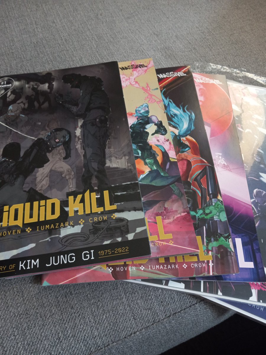Wmercierjr's tweet photo. Finished the "final" issue of the Liquid Kill mini. It ends on a cliffhanger. I felt by issue three they weren't going to have an ending. Haven't seen anything to indicate a continuation. It'd made a cool anime.I dig the vibe. Disappointed in the lack of true ending. https://t.co/z23jhNzWH6