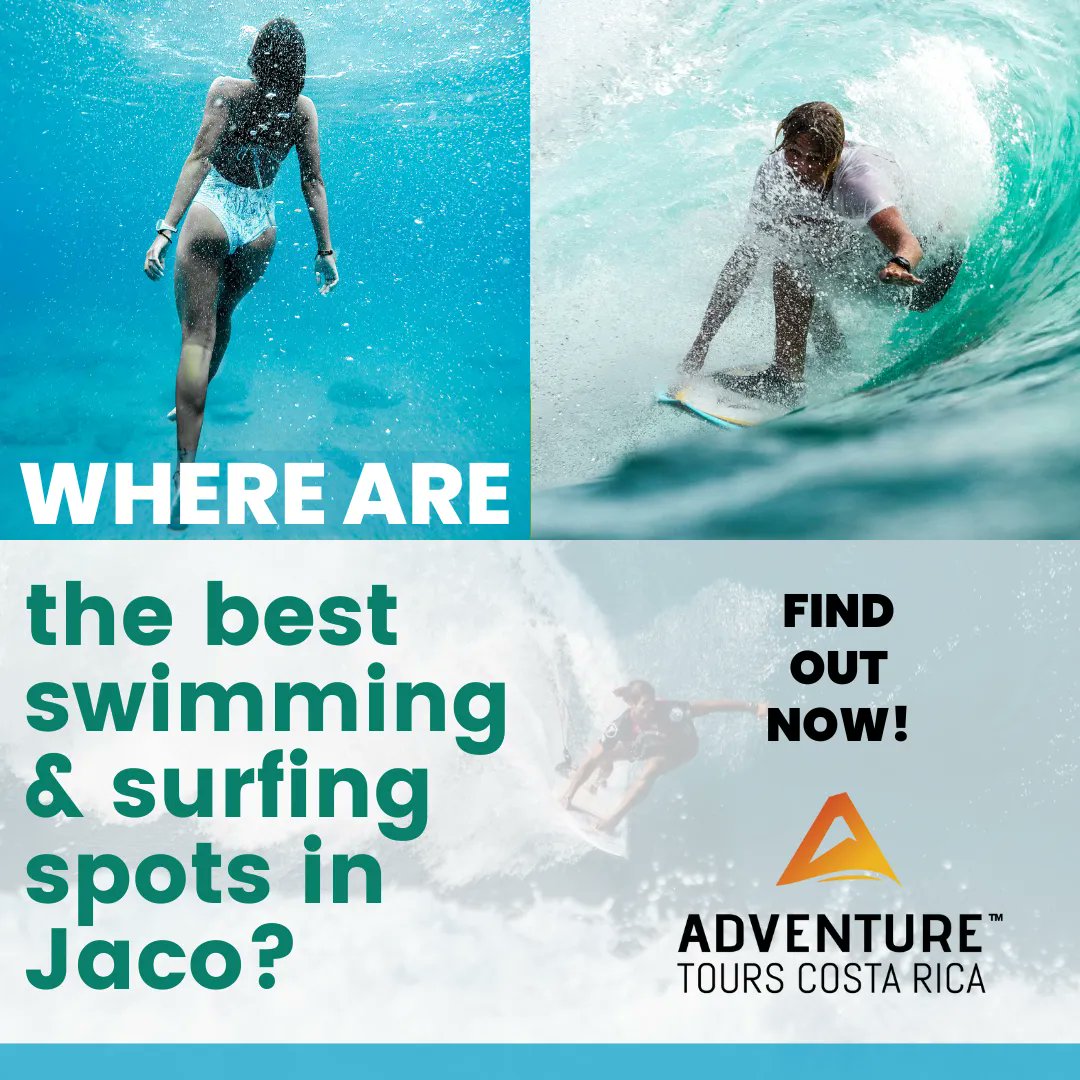 Some like #surfing - some like #swimming! Find the best spots for both in #Jaco #CostaRica 🏄‍♀️🏊😎🌞

buff.ly/453VjuW 

#playajaco #beachvacation #surfjaco #surflife #tropicalbeach #travelguide #travelwithme #traveltips #beachlife #travel2023 #ocean #beachvibes #beachday