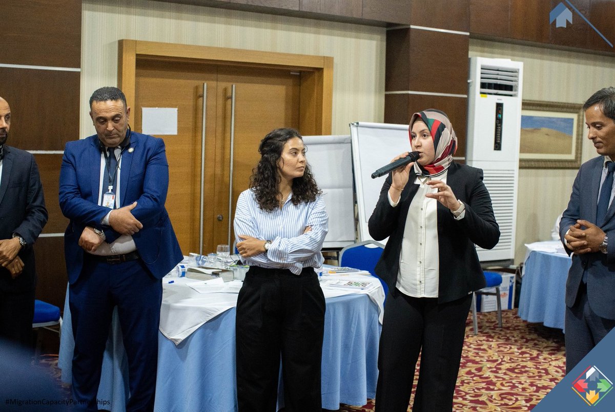 ICMPDinLibya's tweet photo. Why are migration dialogues useful? How to prepare for participation to a dialogue meeting? These are some of the Q's that were answered during this week's #Professionalisation training on Migration Dialogues with our 🇱🇾 partners🌍#LIBMITAF @EUinLibya @SEMIGRATION @ICMPD https://t.co/4dXVf8Goyq