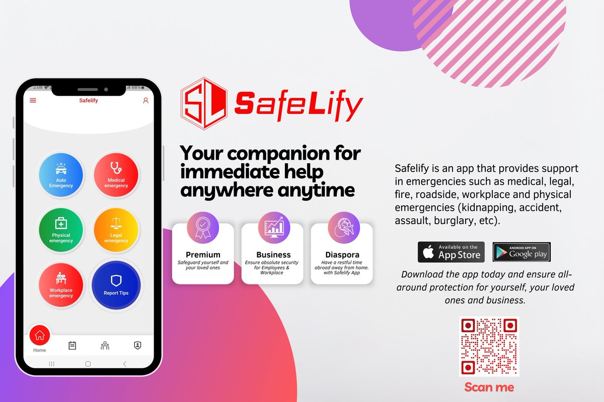complex_simplex's tweet photo. Here is an app to provide you with support in any emergency!
Please download the app, will you? It's only going to take a minute. #safelify
https://t.co/ZrHUXaSTha
#fuel | 617 Naira | Renewed Shege | NNPC | Fofana | Maguire | Pooja | Dangote | Ronaldo | Saudi https://t.co/U2sqDtTfoF