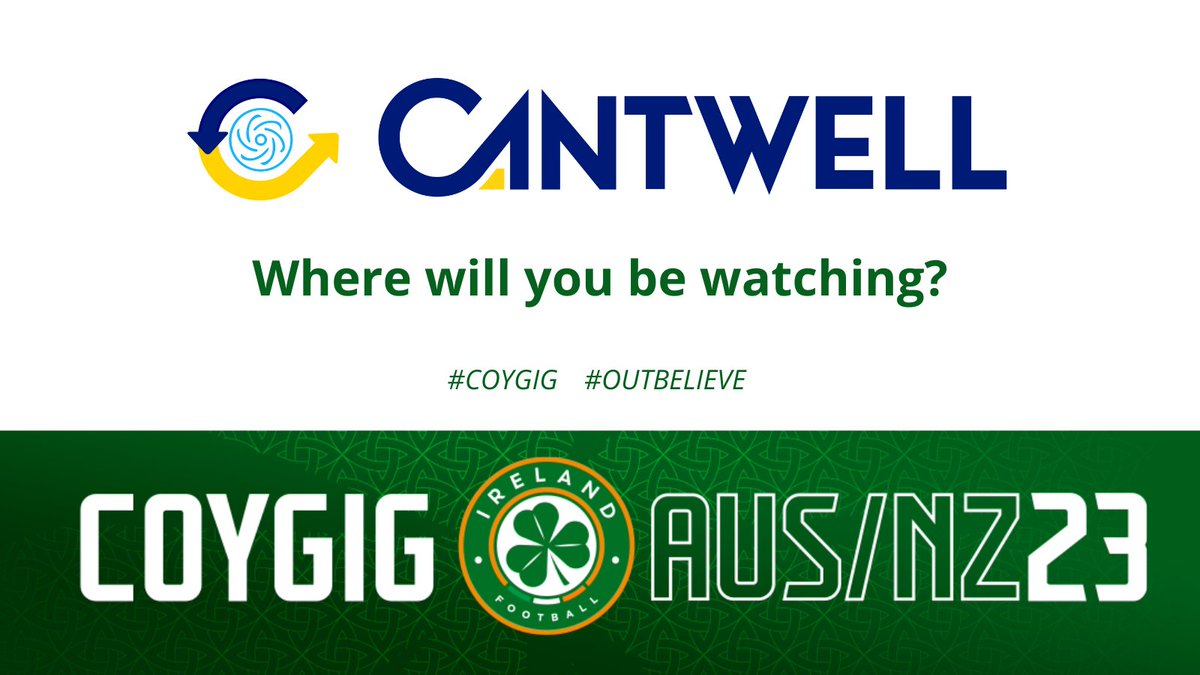 <a href="/CantwellPumps/">Cantwell</a> are excited to support our Girls in Green as they begin their World Cup journey in Sydney this morning 🍀
#COYGIG #OUTBELIEVE
#ireland #womensworldcup #football #inspire #admire #support #team
<a href="/IrelandFootball/">Ireland Football ⚽️🇮🇪</a> <a href="/FAIreland/">FAIreland</a> <a href="/FAIWomen/">FAI Women</a>