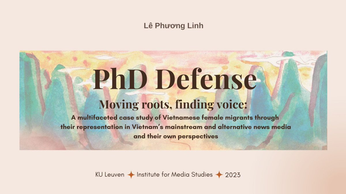 Linh188's tweet photo. Hello Twitter world,  after a long hibernation, I'm back with good news: I have successfully defended my #PhD &amp; officially a Doctor, thanks to the help &amp; support of friends &amp; family near &amp; far, without whom this journey would not have been possible.
Onwards to a new chapter ✨️ https://t.co/pg32X32Fkv