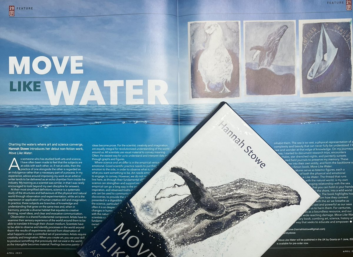 Lovely to see this piece I wrote on art and science in The Marine Biologist @thembauk @GrantaBooks