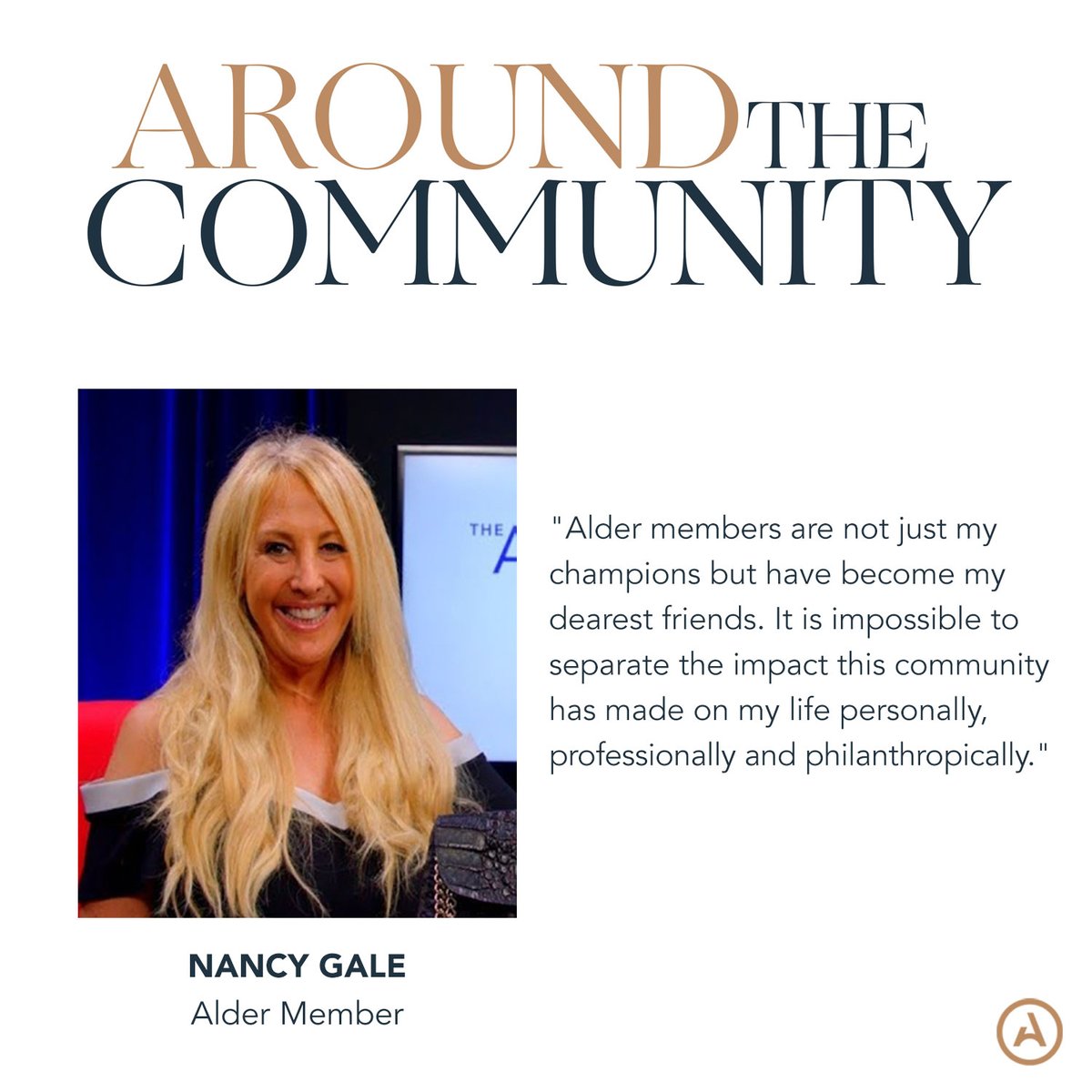 The Alder community is different not just because of the incredible things our Members accomplish, but for our commitment to lifting and supporting each other’s minds and voices. #wearealder #generationalleadership