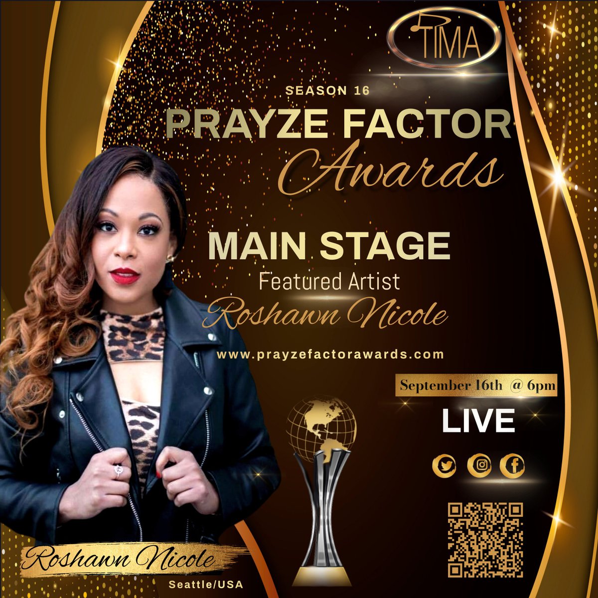 JoinTimaNow's tweet photo. Featured Main Stage Performer for Season 16 of the Prayze Factor Awards...Roshawn Nicole from Seattle, USA

#prayzefactorawards16 https://t.co/6kyWTOP6nt