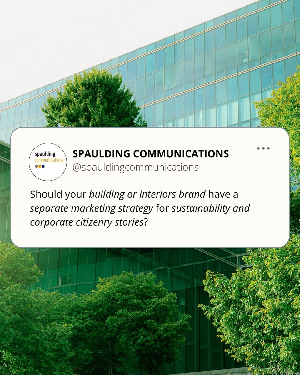 Words_Matter's tweet photo. Do you need a separate marketing strategy for your #sustainability stories? Here’s what a strategy could do for your building product or interior brand.  A sustainability #messagingstrategy demonstrates your brand’s environmental (cont.) https://t.co/qA2hEbfSqw