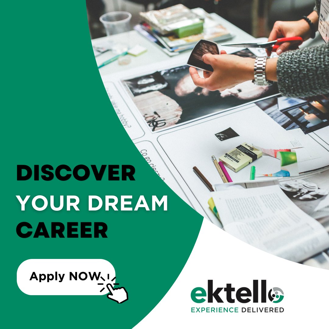 At #ektello, we believe that everyone deserves to find their dream #career!

We will work closely with you to identify #opportunities that align with your vision.

Let us help you uncover your true potential!
nsl.ink/aMi0

#TechCareers #ITJobs #MarketingJobs #IT #Jobs