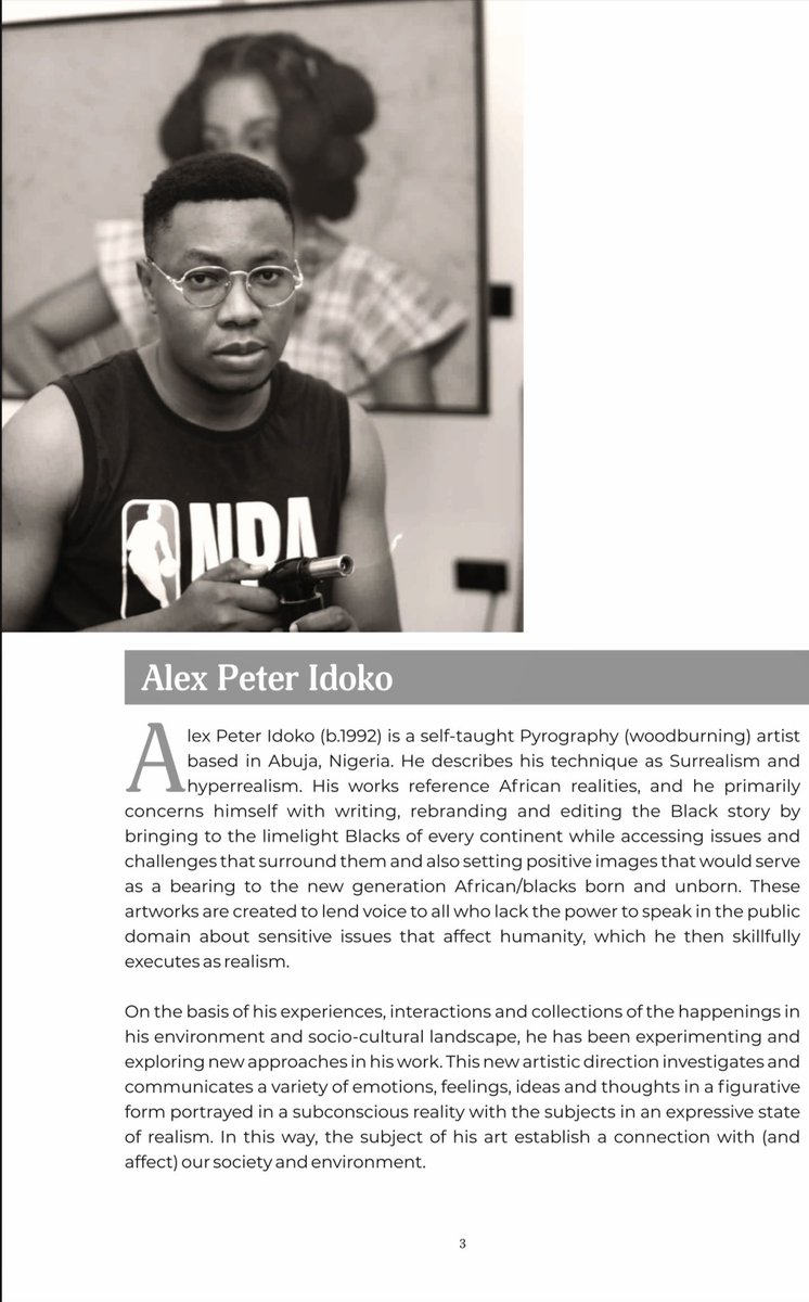 Alexpeter_idoko's tweet image. Pleased to announce I will be showcasing 3 of my pieces in this Exhibition in London today. Details on the image

 For inquiry 📧Nicole@Kiribakuart.com

#PyrographyArt