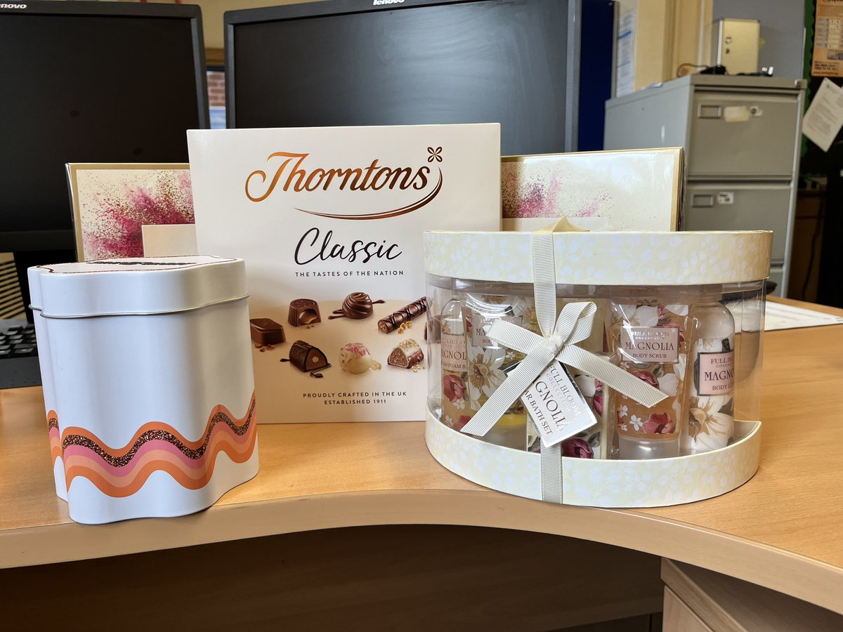 YsgolyGrango's tweet photo. A reminder for all those who are selling raffle tickets for the prize draw tomorrow #forMorgan. Here are some of our smaller prizes, there are also vouchers for all kinds of local experiences. 
You can still bring in your money and tickets tomorrow. 
Thanks for all your support. https://t.co/btwaCoyHSc