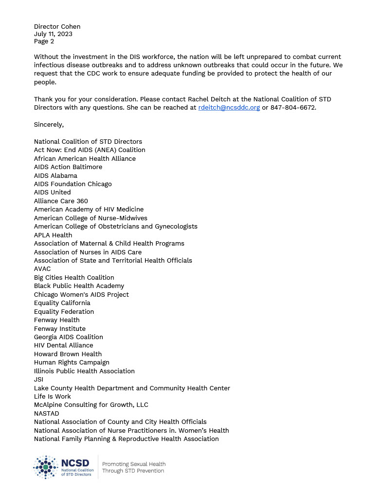 NASTAD's tweet photo. NASTAD, @NCSDDC, and nearly 50 public health organizations are calling on Congress to restore axed DIS funding--will you? Join us in urging @CDCgov to work to ensure adequate funding is provided to protect the health of our people.

Read the letter here: https://t.co/onSfEIVTAA https://t.co/hVQ9hxogWO
