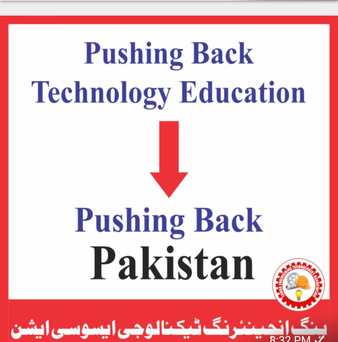 Ayubi42's tweet photo. Dear @Marriyum_A, please lend your support to the #PM_Approve_NTCAct. @YETA_Pakistan.Technology k name pe universities bna kr waha sara staff PEC engineers ka betha dya jo k technologist ki roots ka rhy hn. https://t.co/DtwItp1IN5
