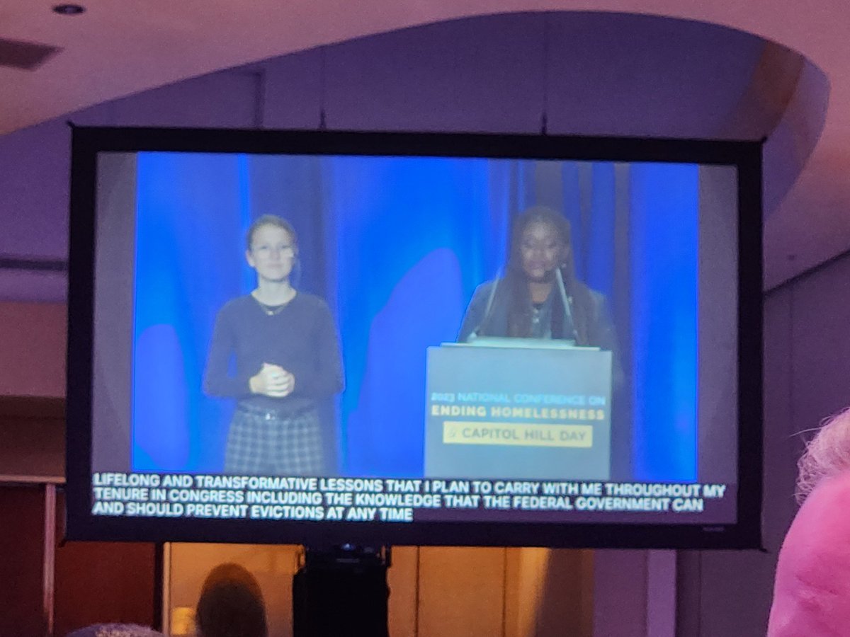 'The federal government can and should prevent evictions at any time.'  - @RepCori at #naeh2023
#HousingEndsHomelessness