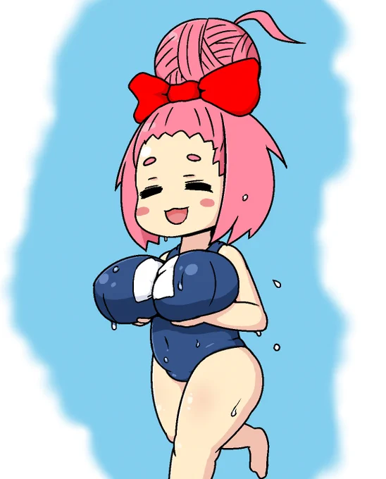 オリキャラ復刻2。火気に過敏でお団子に火が付くと服が爆発してすっぽんぽんになる危険物ロリ爆乳。 