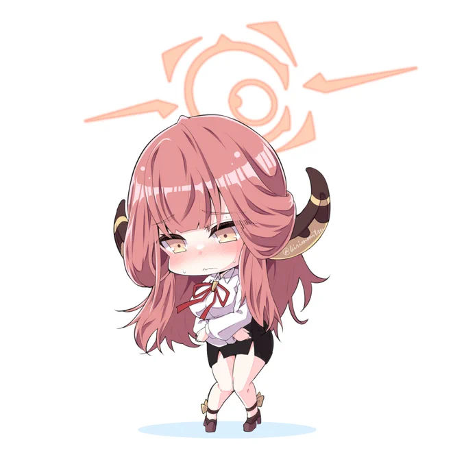 いつものナニかに使う 照れちびアルちゃん #ブルアカ
