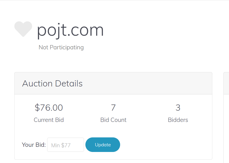 itstanvinkhan's tweet photo. POJT .COM  is in Auction On Sav!
Only 2 Days Left Bid Now To Win This Premium Short Name.
To Bid Visit:  https://t.co/gFNtkYBv28

#domain #DomainForSale #domainnames #auction #sav #bid #Shortname #brand https://t.co/kROwgwIDaC
