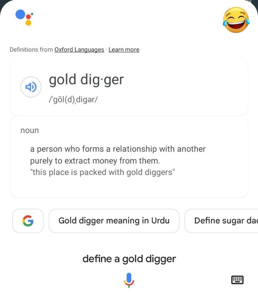 KUNO NKUMΛLΛWI 󱢏 on X: Hey google, define a gold digger https