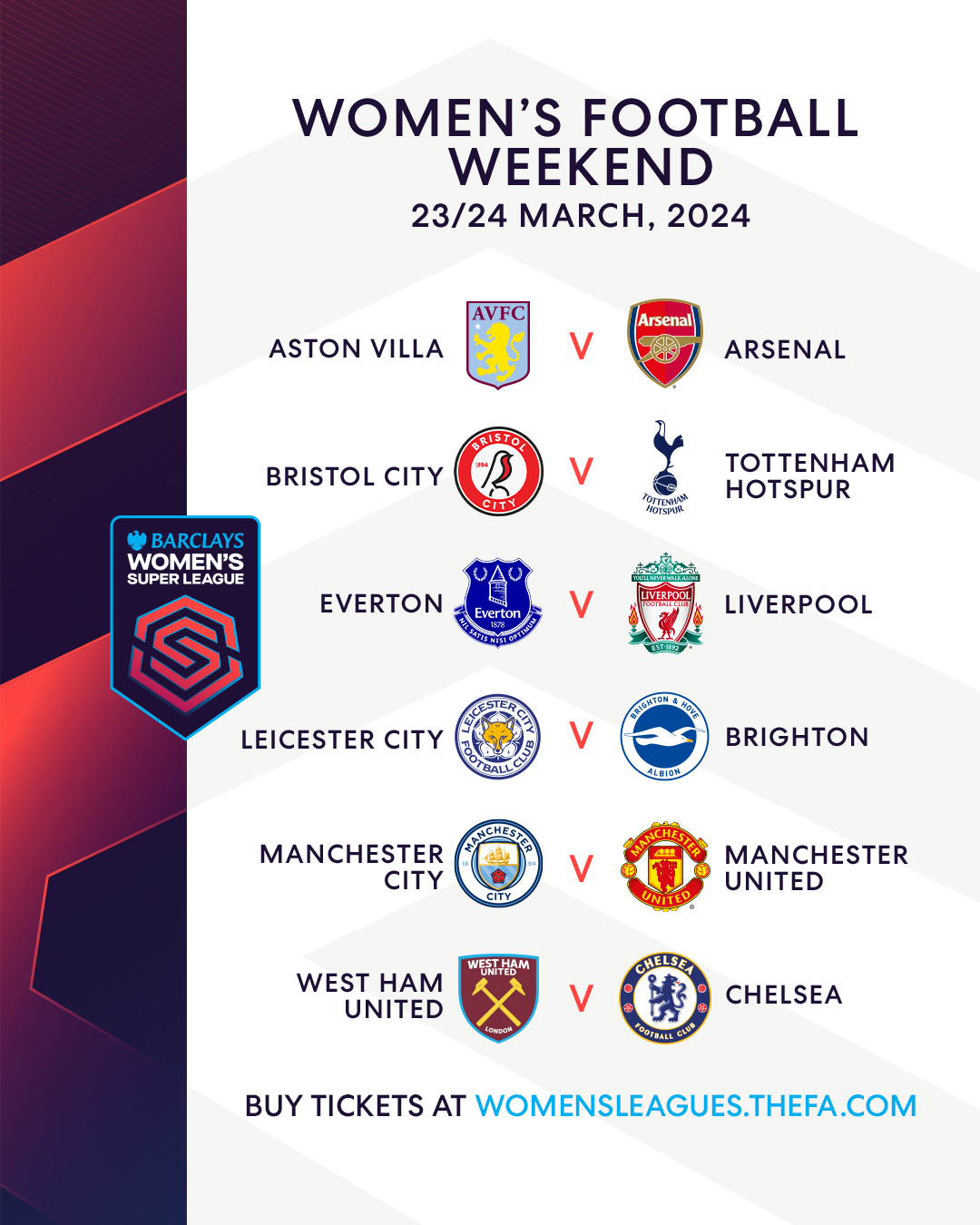 2023/24 Barclays WSL and Championship fixtures released - SheKicks