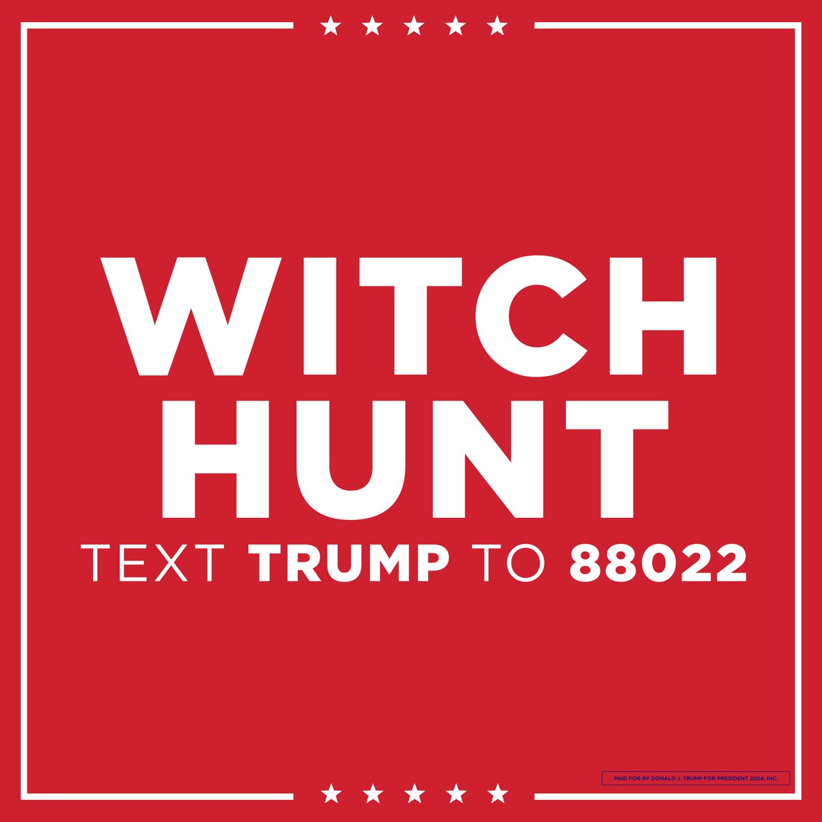 WITCH HUNT! #StandWithTrump
