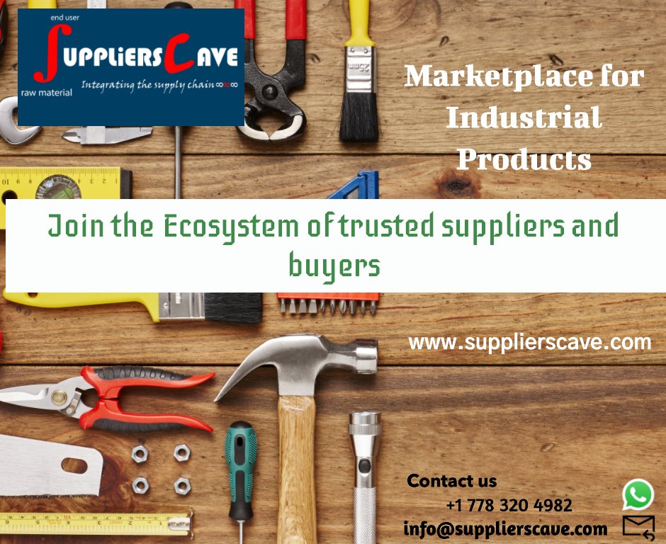 supplierscave's tweet photo. ]Take your business to the next level with Supplierscave. Come join us and grow your network! 

Contact the team at info@supplierscave.com
Visit us at https://t.co/Jwmyr8A0Ua
#IndustrialProducts #Supplierscave #industrialproducts https://t.co/X5Dtc1APMA