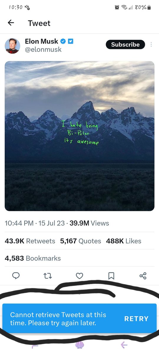 rusti_wilson's tweet photo. @elonmusk @TwitterSupport Why do I have an issue using my main account but not this one?

I can't see my notifications, access my feed, see what's trending or tweet. 

I have two accounts from when I got suspended during the authoritarian's reign. Am I being censored still? https://t.co/BBO1OHxbXR