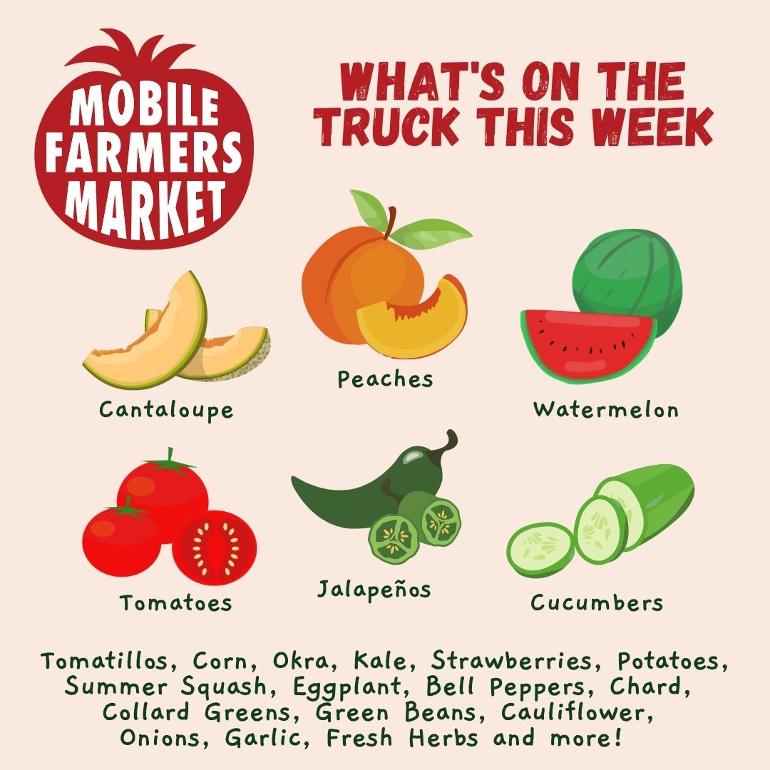 Summer is in full swing, and that means ripe and juicy tomatoes, peaches, sweet corn and more! Time to #followthetomato to our West Sacramento Mobile Farmers Market and pick up the freshest local produce. 

Tuesday, Thursday and Sunday stops! Schedule: bit.ly/3DmCrdG