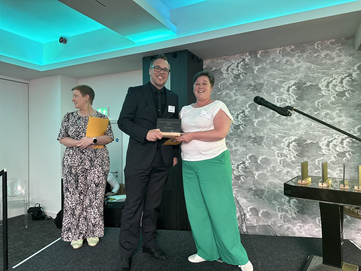 Peoplefirst111's tweet photo. Congratulations @TheHalston1 for the support you have given to each one of our learners this year whilst on placement. Congratulations to being this years Placement of the Year! 🎉🎉
#peoplefirstawards #thehalstoncarlisle #thehalstoncarlisle https://t.co/FpYMiN6Jar