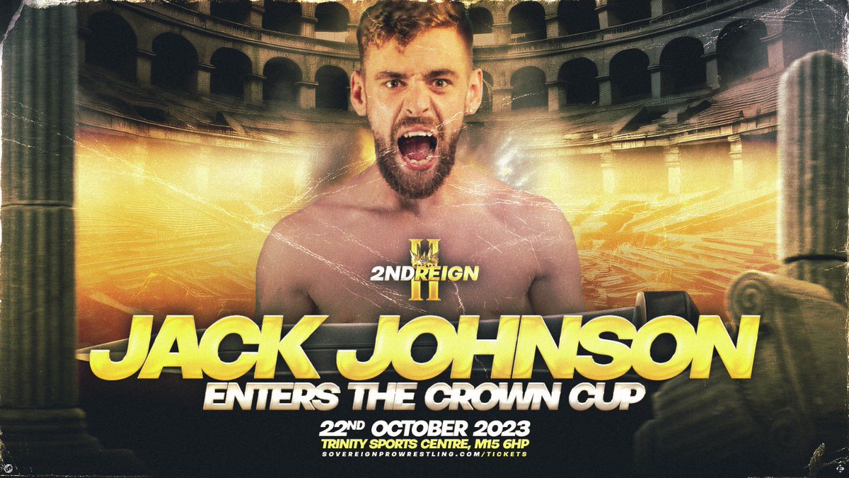 sovpro's tweet image. 🚨 BREAKING NEWS 🚨

After impressing @sam_gradwell and the staff at @OriginSOVPRO X @PinfallPro The Savage Of Salford @jackjohnsonpro enters the Crown Cup ‘23

…hide your valuables 👀

📍Manchester
🗓️ Oct 22nd
🎫 sovereignprowrestling.com/tickets