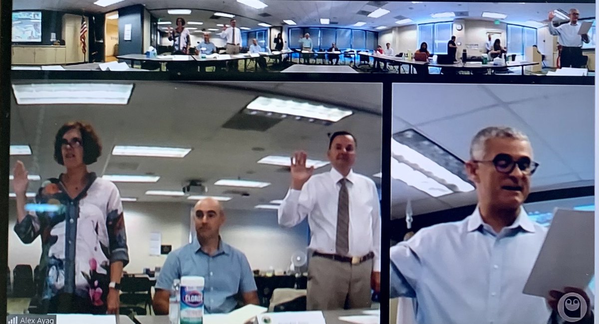 Two new #Veterans Commissioners were sworn in at last night’s meeting. Congrats to former <a href="/USMC/">U.S. Marines</a> Stan Maupin and Dr. Aditi Patel, a veteran spouse. Also to the 5 reappointed Commissioners. Your work is important to the 27,000 veterans who live in #SanMateoCounty. <a href="/SMC_CVSO/">San Mateo County Veterans Services Office</a>