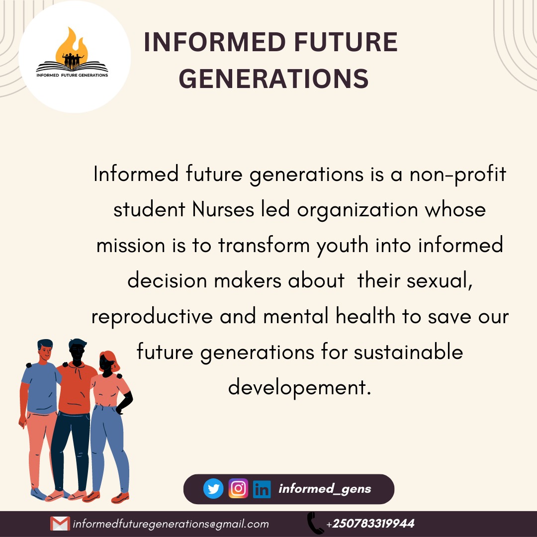 informed_gens's tweet image. There can be #healthy future generations once you transform young generations into informed decision makers about their #Health.
@PromesseCKaniki 

 #Getinformedgetprevented 
#SaveFutureGenerations
#Turikumwe
