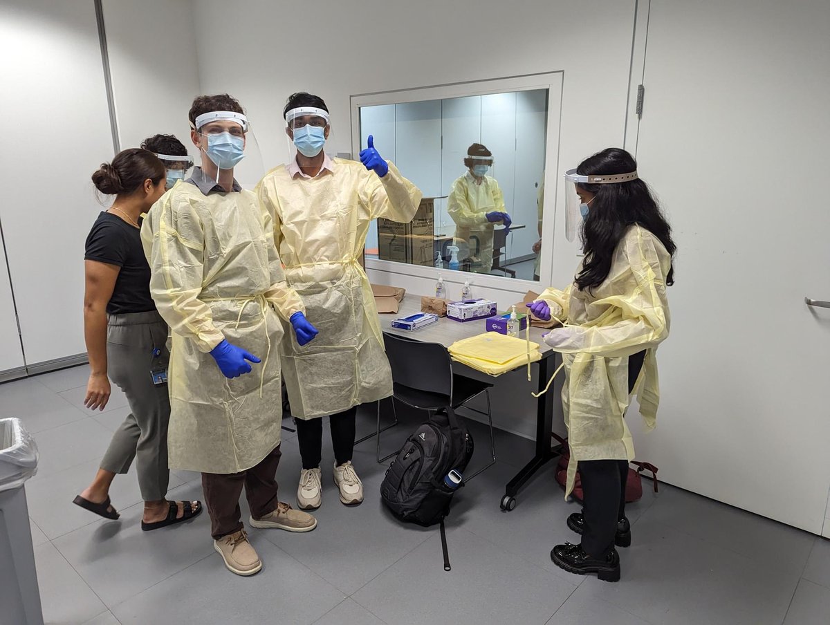 cwru_sim's tweet photo. Medical Students participated in Donning/Doffing &amp; Sim Orientation.  Students were able to learn proper techniques of hand washing, PPE &amp; a tour of our exam rooms.  We ended with a fun scavenger hunt &amp; all received a cute medical rubber duck!!  Welcome to CWRU School of Medicine! https://t.co/PsMn0mAdLW