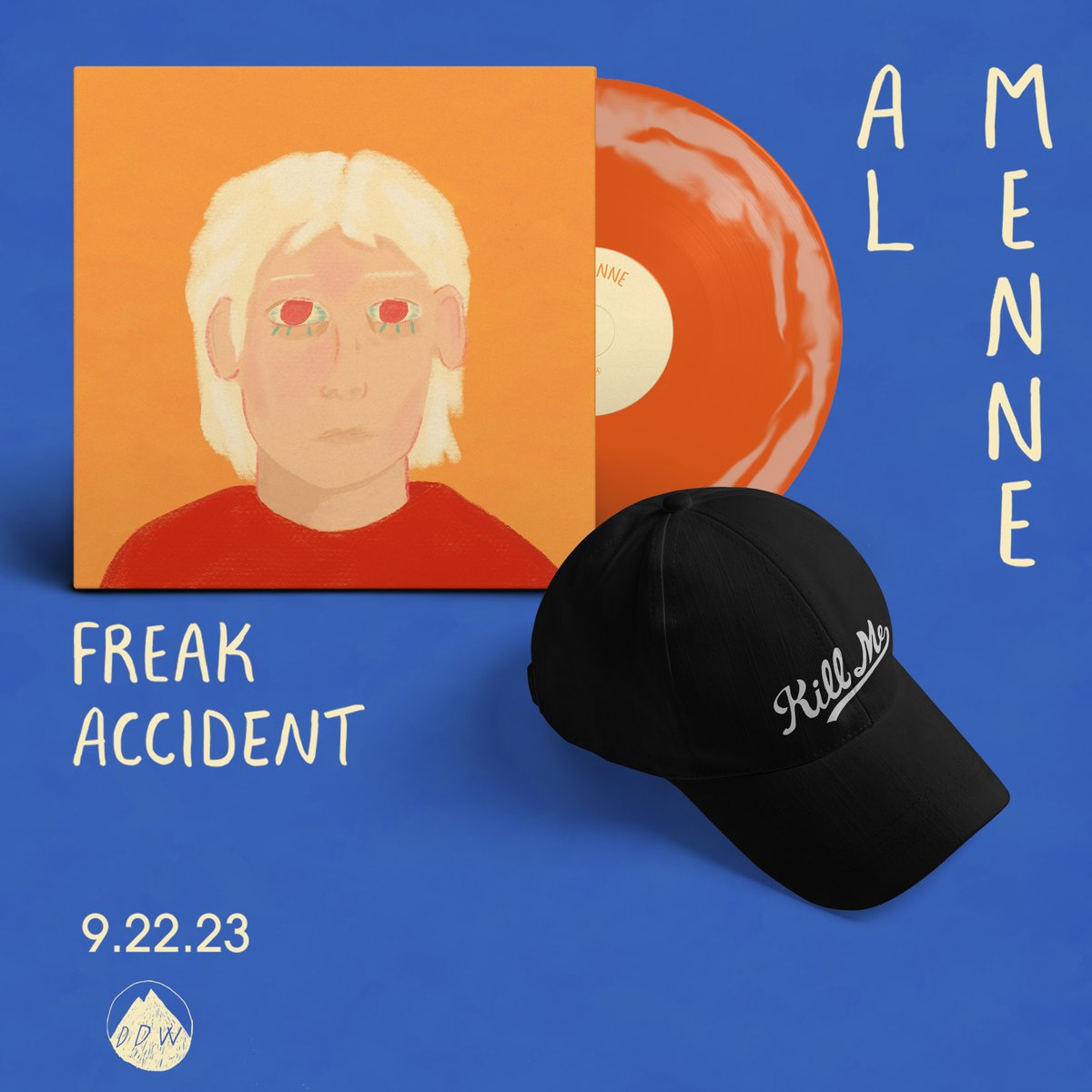 'Freak Accident' by Al Menne is available on limited vinyl in our webstore / bandcamp ⚡️ lnk.to/freakaccident an impressive cast of collaborators and friends helped bring Freak Accident to life, incl. @chrisleehutson, engineer @jaysomband, and guitarist @hand_habits