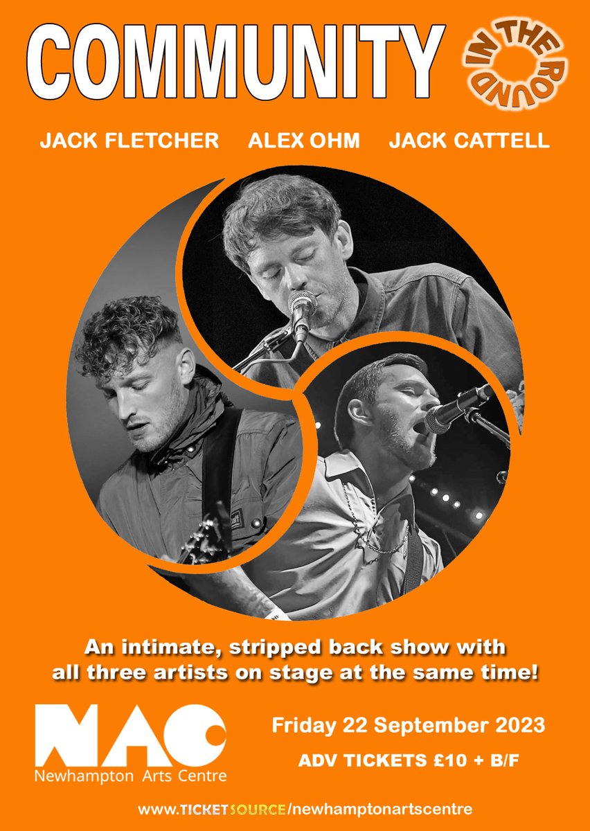 Community (@community_wmids) on Twitter photo For one night only, @JCattellMusic <a href="/jackfband/">β‘οΈThe Jack Fletcher Bandβ‘οΈ</a> & @AlexOhmmusic will be on stage together for the first time, at the same time!
Expect stripped back versions, chat & laughter, and the possibility of never before heard harmonies & interactions
ποΈon sale Friday <a href="/Newhampton/">NewhamptonArtsCentre</a> For one night only, @JCattellMusic <a href="/jackfband/">β‘οΈThe Jack Fletcher Bandβ‘οΈ</a> & @AlexOhmmusic will be on stage together for the first time, at the same time!
Expect stripped back versions, chat & laughter, and the possibility of never before heard harmonies & interactions
ποΈon sale Friday <a href="/Newhampton/">NewhamptonArtsCentre</a>