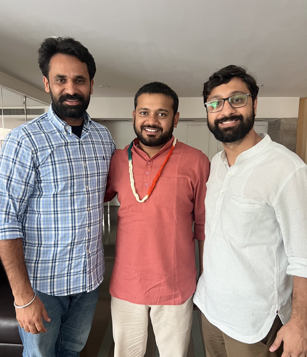 _gurjotsandhu's tweet photo. Had a fruitful meeting with newly appointed incharge of @nsui @kanhaiyakumar bhai regarding strengthening of organization. https://t.co/9BR0MRhK2c
