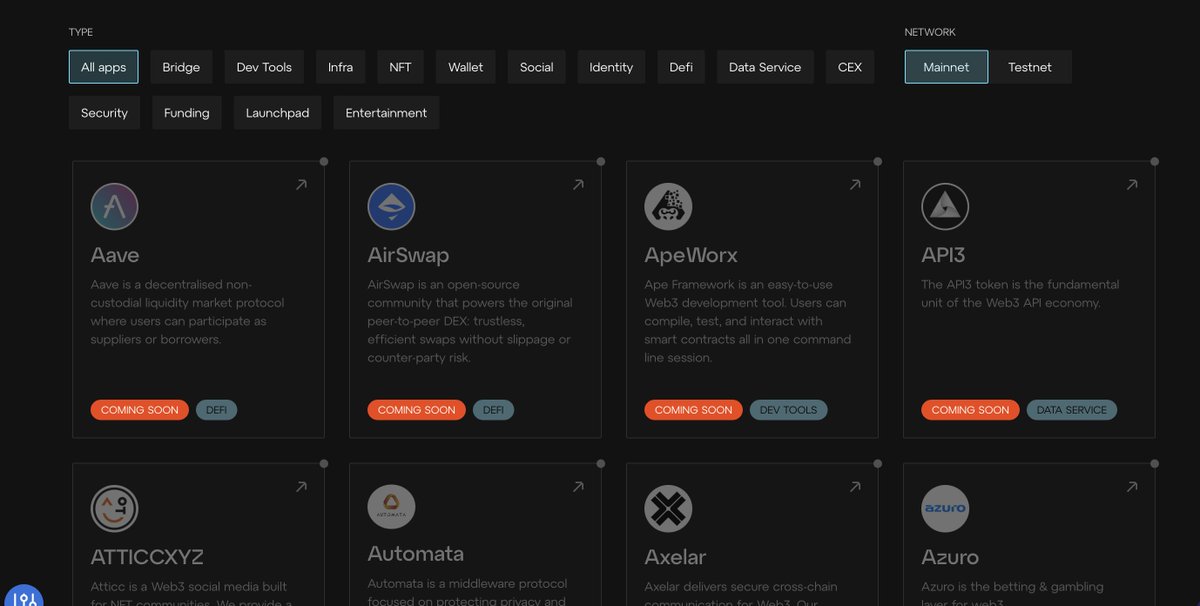 Linea 上主网了，这生态项目多的，根本撸不过来。

家人们，谁懂啊。。。

传送门：linea.build/apps

<a href="/LineaBuild/">Linea.eth</a>