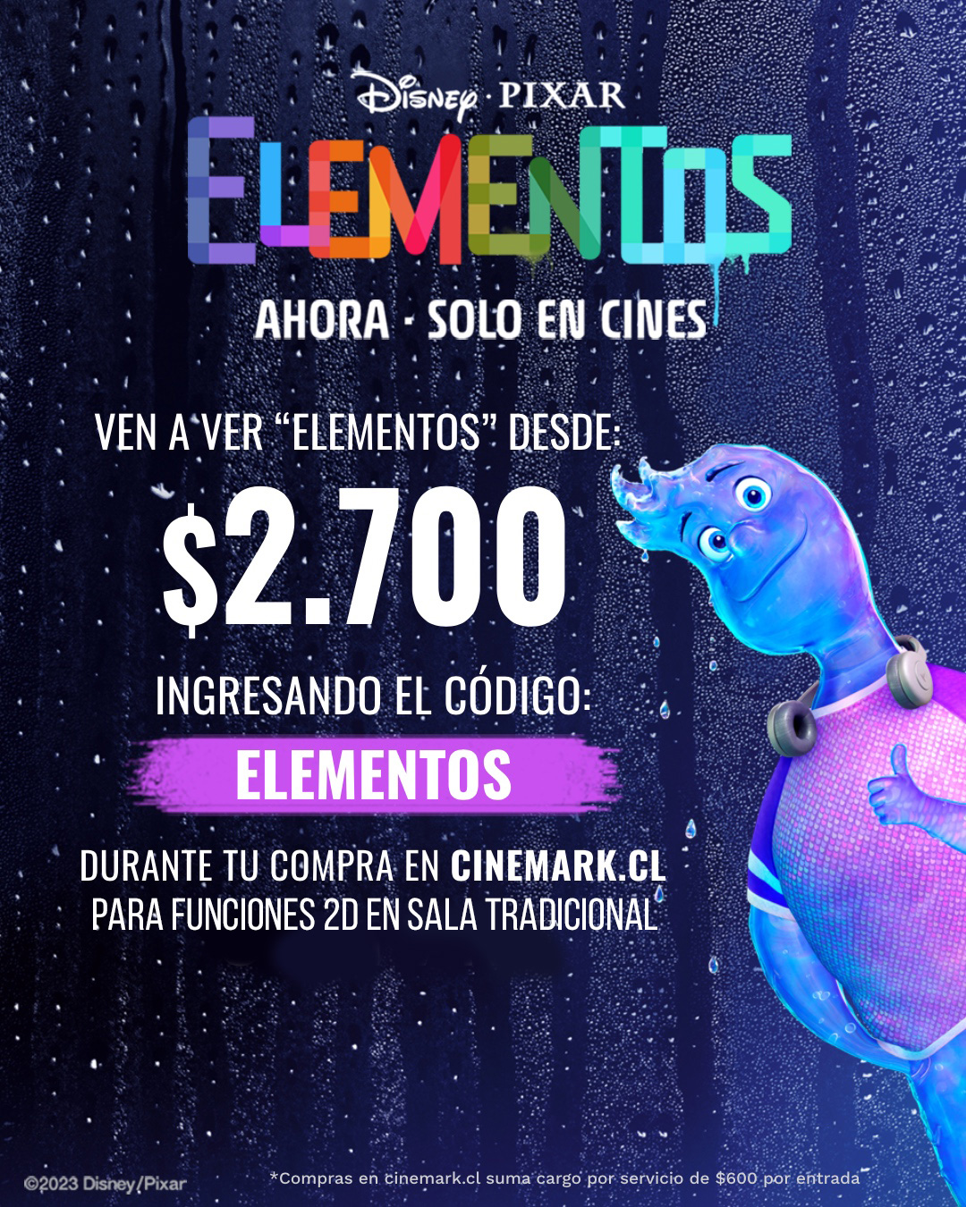 cinemarkoficial on X: Amber e Wade estão chegando nas telonas pra mostrar  que água e fogo podem se misturar, sim! 🤩 #Elementos estreia no dia 15 de  junho nas minhas telonas e