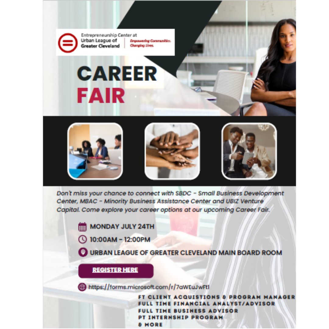 ubizvc's tweet photo. Are you looking for your next job opportunity? Join us for our Career Fair. Click the link below to register: https://t.co/5LpQeX5lL8 https://t.co/WidbpynZGk