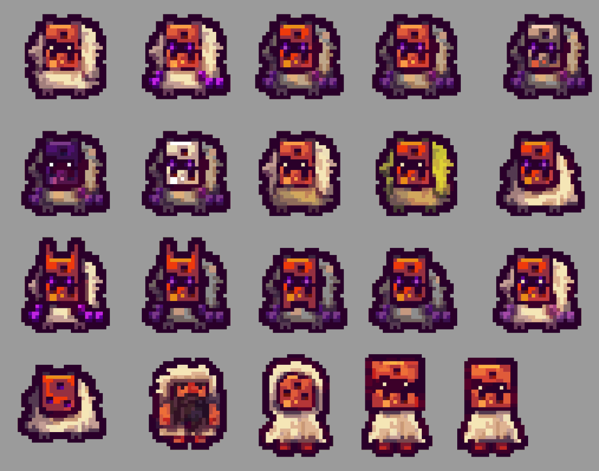 Some character concept arts (which one do you like more?)
#pixelart #aseprite #ドット絵