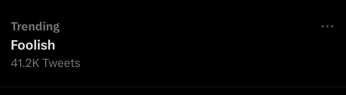 Foolish Updates On Twitter Foolish Is Trending рџґі