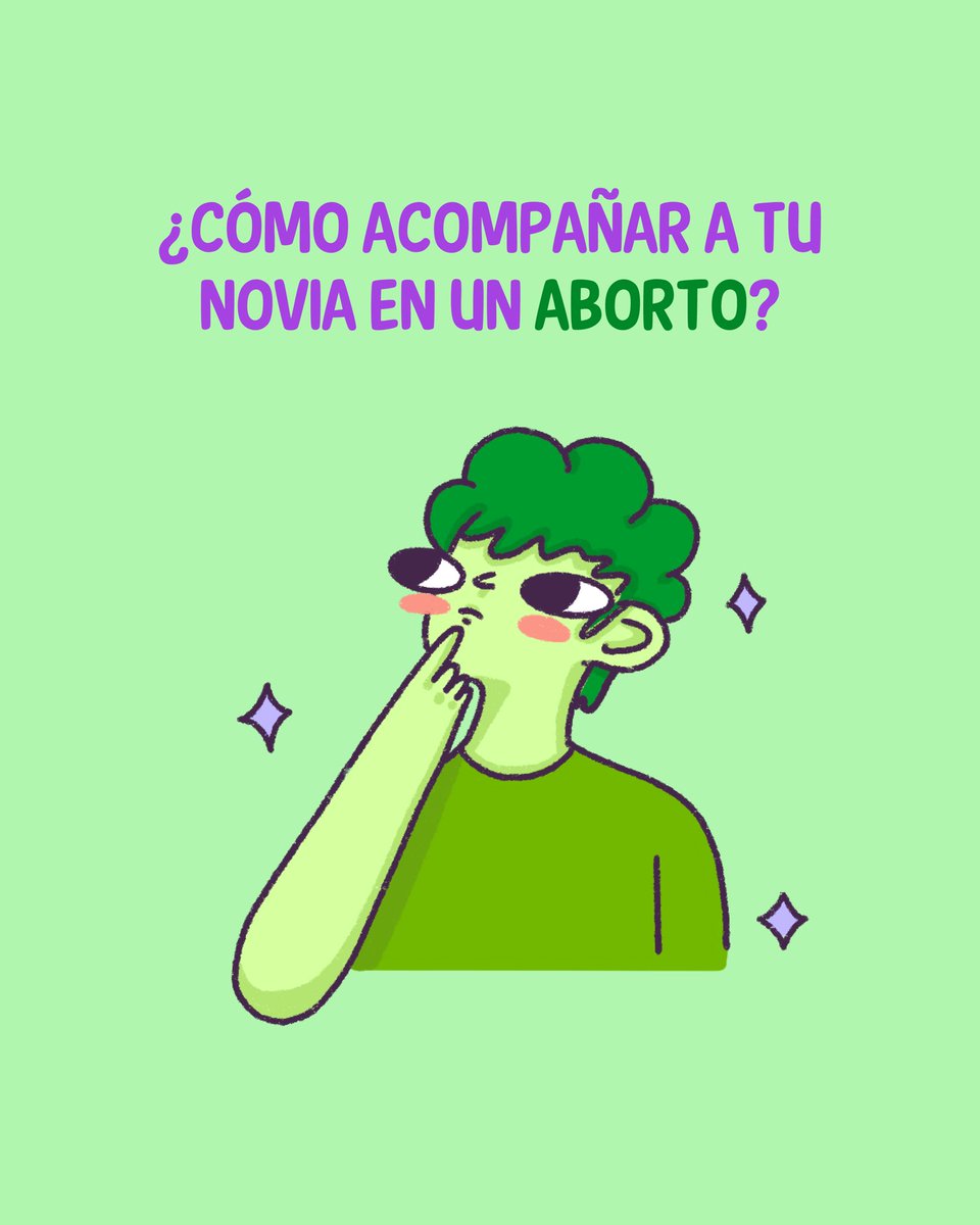💚Muuuchos chicos nos escriben a la Línea preguntando qué pueden hacer para acompañar a sus novias durante el proceso. 

Aquí les dejamos algunos consejos👇🏽

👀Lo primero es preguntarle a ella qué espera/necesita durante el aborto. Hazle saber que la acompañarás como desee.