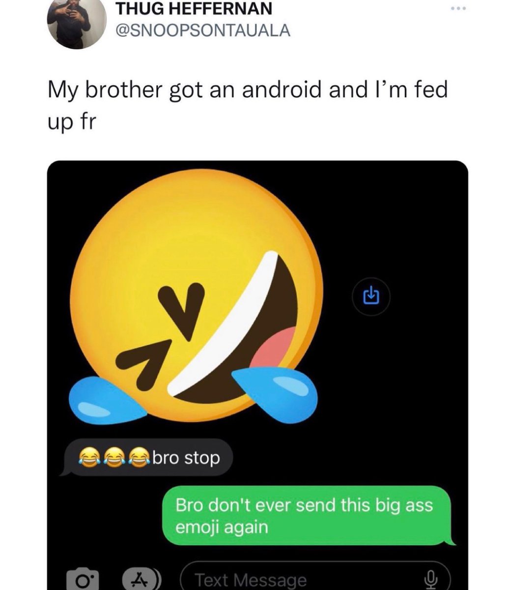 Floridaman's tweet image. that gigantic ass emoji 😭