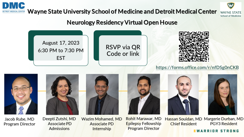 Deepti Zutshi (@deeptizutshimd) on Twitter photo Excited to announce our fourth annual virtual open house for the Wayne State Neurology Residency program! Click to register: forms.office.com/r/nfDSg0nCKB <a href="/DetroitNeurons/">WSU/DMC Neurology Residency</a> @NMatch2024 <a href="/rohitmarawar/">Rohit Marawar M.D. 🧠</a> <a href="/MatchNeuro/">MatchNeuroWebinars</a> Excited to announce our fourth annual virtual open house for the Wayne State Neurology Residency program! Click to register: forms.office.com/r/nfDSg0nCKB <a href="/DetroitNeurons/">WSU/DMC Neurology Residency</a> @NMatch2024 <a href="/rohitmarawar/">Rohit Marawar M.D. 🧠</a> <a href="/MatchNeuro/">MatchNeuroWebinars</a>