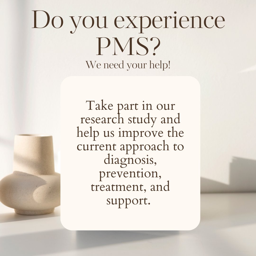 PMSEmotionStudy's tweet image. We are excited to be recruiting for our @kingsioppn study exploring Emotional Processing in Premenstrual Disorders!

To get involved, email: ellen.r.lambert@kcl.ac.uk with the subject ‘PMS study’ and we'll be in touch!

#PMS #PMD #Hormones #PMSHelp #MenstrualCycle #hormonehealth