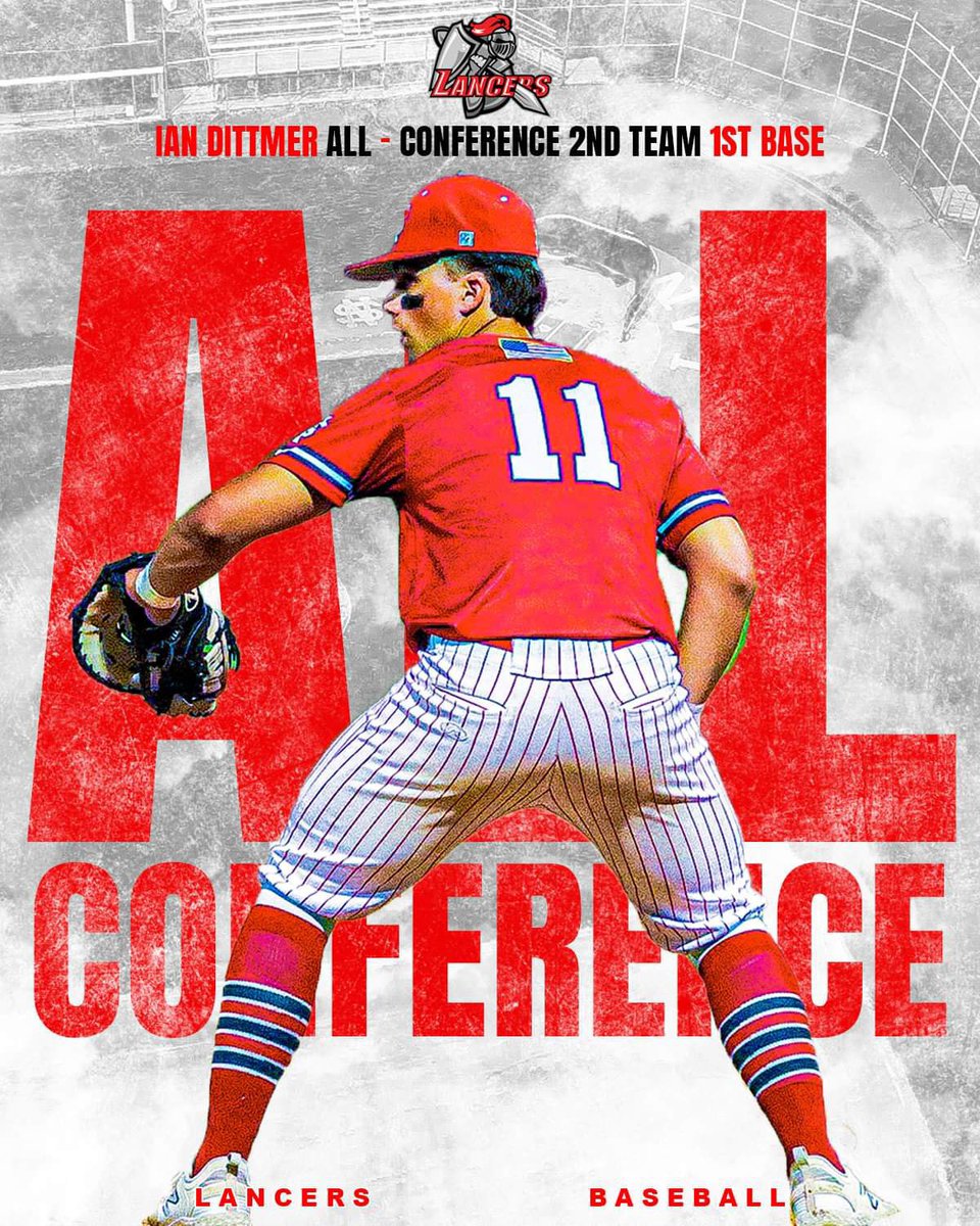 Congratulations to Lancer Senior 1st Baseman <a href="/IanDittmer3/">Ian Dittmer</a> on earning 2nd Team All-Conference!!