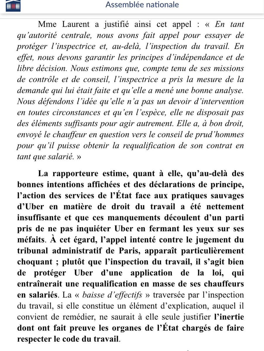 smith51_a's tweet photo. 🚨"Les observations transmises à la commission d’enquête par [la @cgt_tefp] témoignent d’une réelle inertie des autorités face au piratage du code du travail auquel s’est livrée #Uber."

🙏🏼Merci à @SimonnetDeputee pour son immense travail
#Uberfiles #Macron #DirectAn #Remaniement https://t.co/6c4T7aUP7k