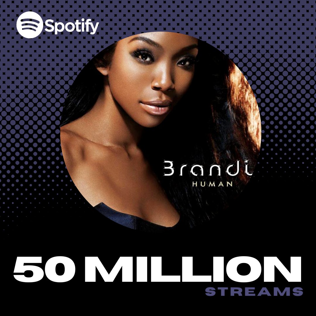 Brandy Charts on Twitter "Brandy's “Human” has surpassed 50,000,000