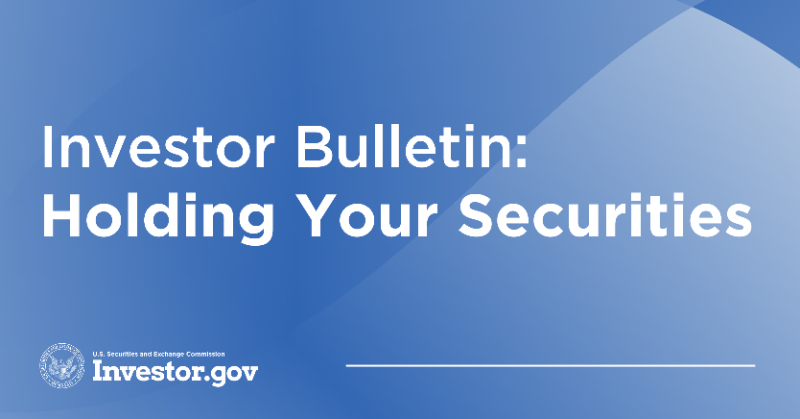 GenslerArchive's tweet photo. As an individual investor, you typically have several ways to hold the securities that you buy or own, including:
➡️Street Name
➡️Physical Certificate
➡️Direct Registration

@SEC_Investor_Ed has a bulletin outlining ways you might be able to hold your securities.