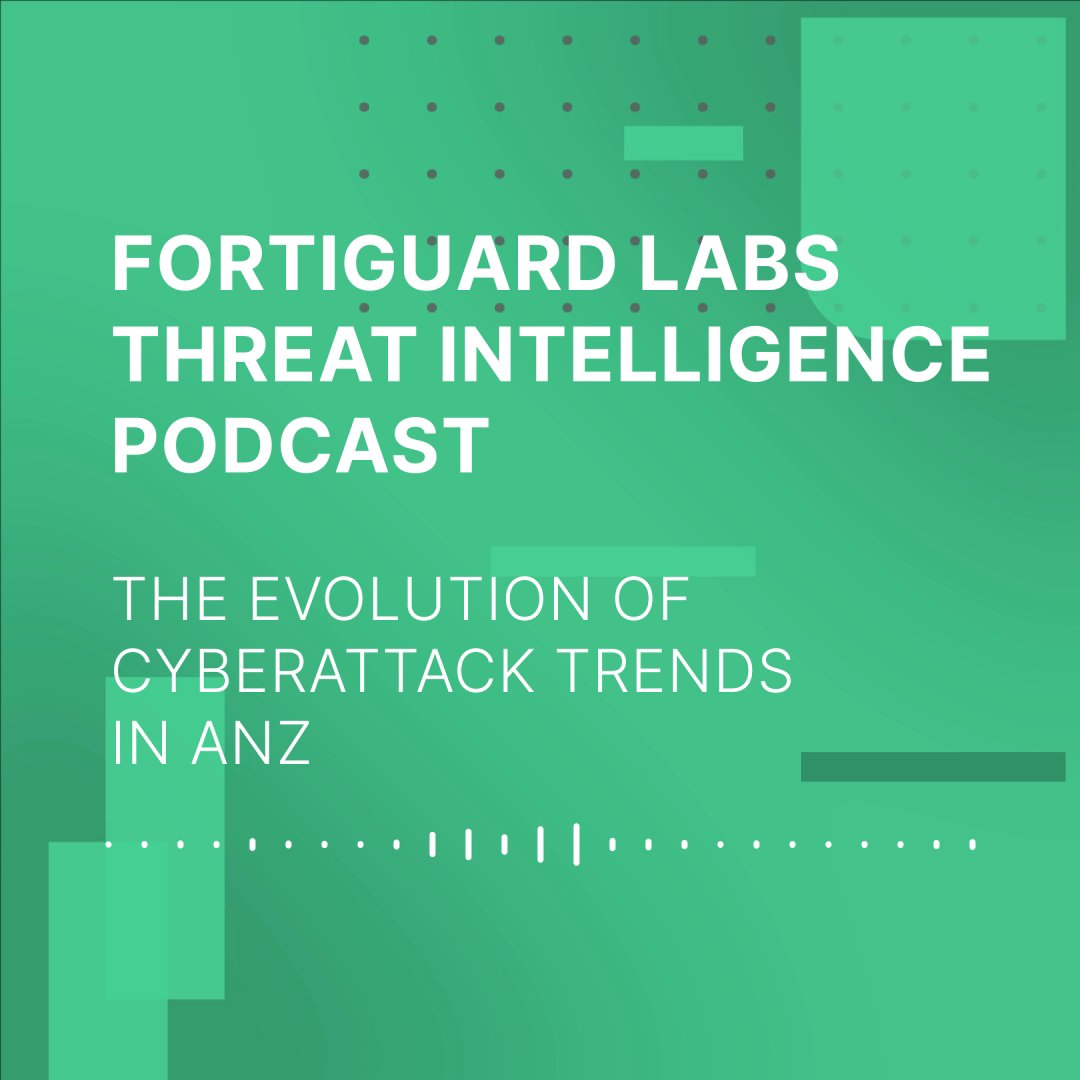 TalleyBilly's tweet photo. Tune in to the latest episode of the #FortiGuardLabs Threat Intelligence Podcast and listen as our ANZ #cybersecurity experts delve into the evolving landscape of attack trends in 2023 to help safeguard your digital world. https://t.co/lWWI9XlRvP https://t.co/plStSPvJEW