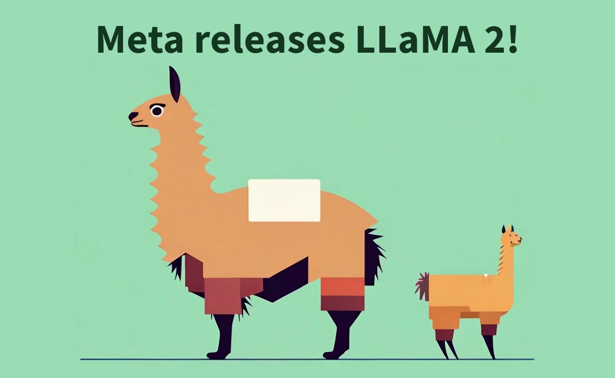 Philipp Schmid (@_philschmid) on Twitter photo LLaMA 2 released! π¨π <a href="/Meta/">Meta</a> just released LLaMa 2 the next iteration of LLaMA with a commercial-friendly license.π€―π LLaMA 2 comes in 3 different sizes, 7B, 13B, and 70B. The 7B & 13B use the same architecture as LLaMA 1 and are a 1-to-1 replacement for commercial useπ₯
π§΅1/4 LLaMA 2 released! π¨π <a href="/Meta/">Meta</a> just released LLaMa 2 the next iteration of LLaMA with a commercial-friendly license.π€―π LLaMA 2 comes in 3 different sizes, 7B, 13B, and 70B. The 7B & 13B use the same architecture as LLaMA 1 and are a 1-to-1 replacement for commercial useπ₯
π§΅1/4